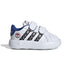 Sneakers primi passi bianche da bambino con stampa Spiderman adidas Grand Court CF I, Brand, SKU s334000192, Immagine 0